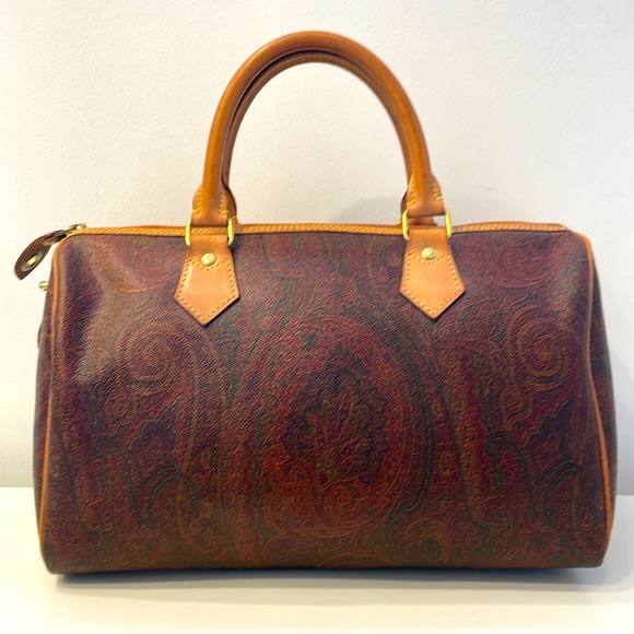 Vintage Etro Paisley Satchel Boston bag - Picture 1 of 10